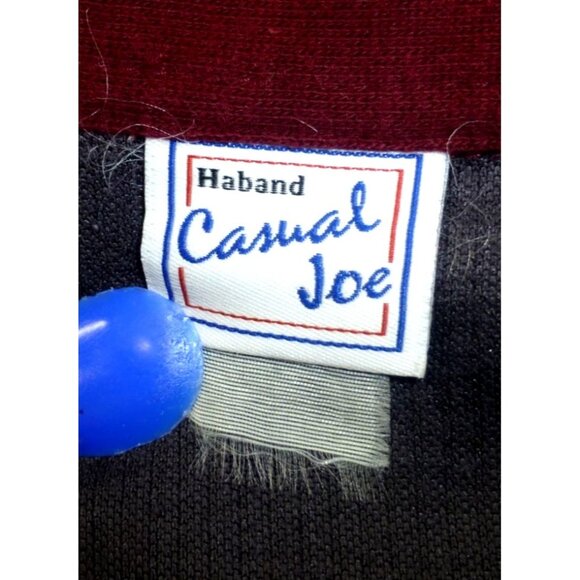 VTG Haband Casual Joe Polo Shirt Mens Large Color Block Long Sleeve - Picture 4 of 9